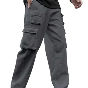 Lymio Cargo for Men || Cotton Cargo Pant || Drawstring Waist Pant (Also Available in Plus Sizes) (38-41)